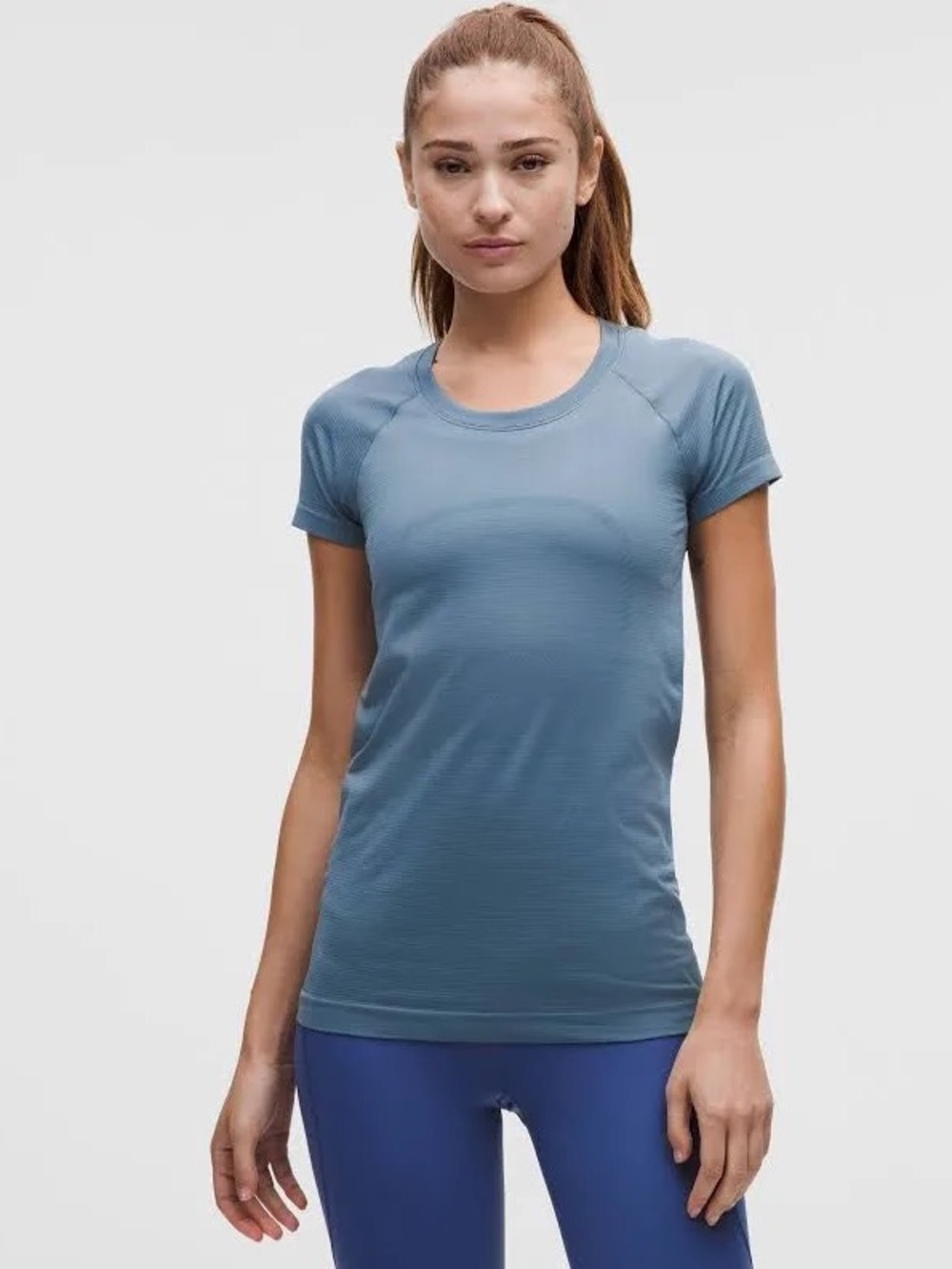 Women's Swift Tech Short-Sleeve Performance Tee - Slate Blue